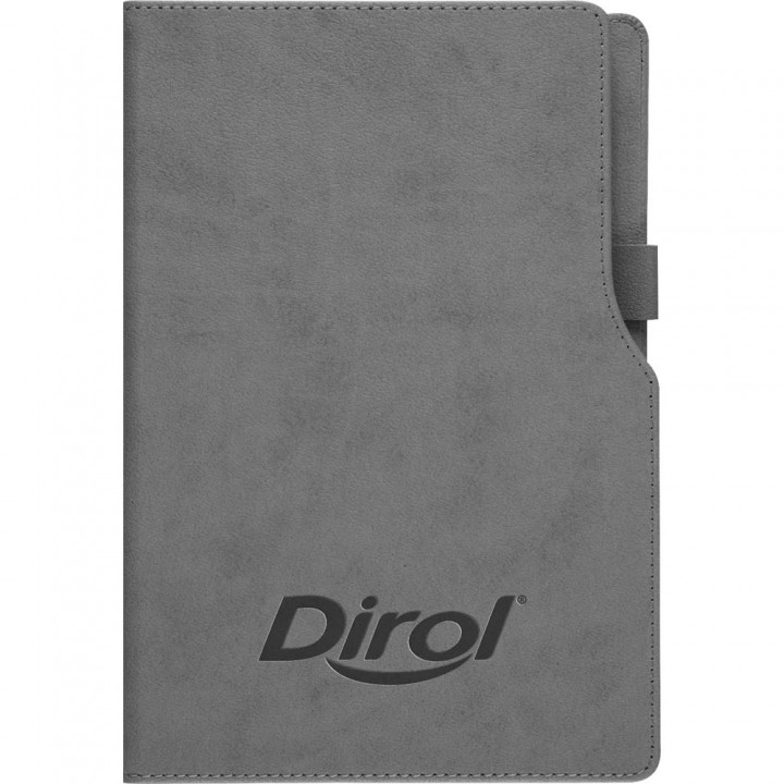 Logo Baskılı Füme Kalem Tutuculu Tarihsiz Defter
